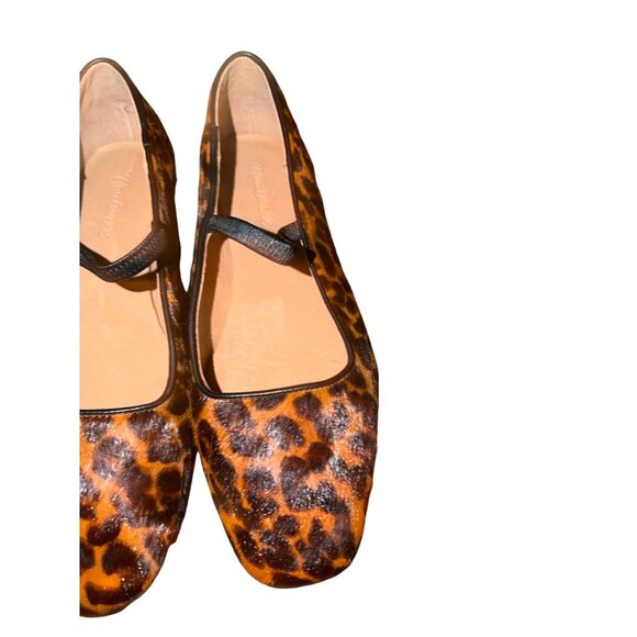 Madewell Womens The Greta Ballet Flats in Cheetah Calf Hair Size 8 Casual New - Picture 4 of 11